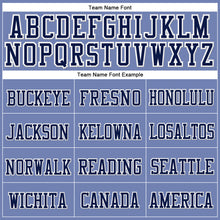 Загрузить изображение в средство просмотра галереи, Custom Light Blue Navy-White Stitched Cuffed Knit Hat