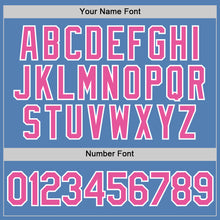 Load image into Gallery viewer, Custom Light Blue Pink-White Performance T-Shirt