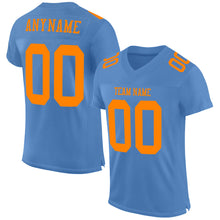 Load image into Gallery viewer, Custom Light Blue Bay Orange Mesh Authentic Football Jersey
