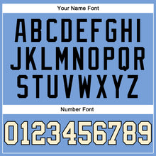 Laden Sie das Bild in den Galerie-Viewer, Custom Light Blue Cream-Black Authentic Throwback Basketball Jersey