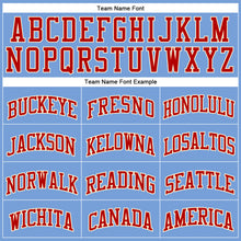 Charger l'image dans la galerie, Custom Light Blue Red-Cream Authentic Throwback Basketball Jersey