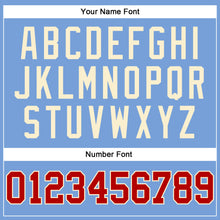 Charger l'image dans la galerie, Custom Light Blue Red-Cream Authentic Throwback Basketball Jersey