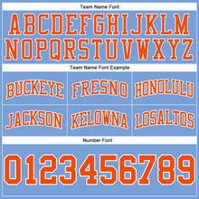Загрузить изображение в средство просмотра галереи, Custom Light Blue Orange-White Authentic Throwback Basketball Shorts