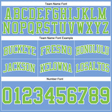 Загрузить изображение в средство просмотра галереи, Custom Light Blue Neon Green-White Authentic Throwback Basketball Shorts