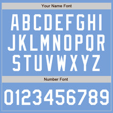 Load image into Gallery viewer, Custom Light Blue White Authentic Baseball Jersey