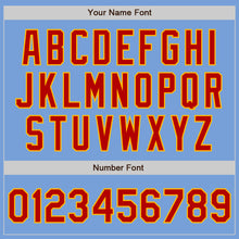 Load image into Gallery viewer, Custom Light Blue Red-Gold Authentic Baseball Jersey