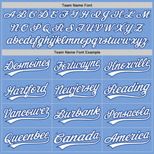Load image into Gallery viewer, Custom Light Blue White-Royal Authentic Baseball Jersey