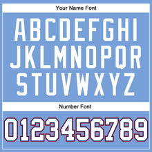 Load image into Gallery viewer, Custom Light Blue White Royal-Red Authentic Throwback Basketball Jersey