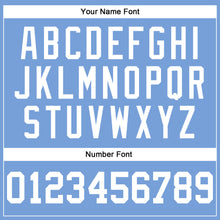 Load image into Gallery viewer, Custom Light Blue White Pinstripe White Authentic Basketball Jersey