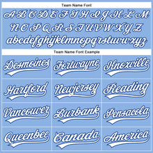 Загрузить изображение в средство просмотра галереи, Custom Light Blue White Pinstripe Royal Authentic Baseball Jersey