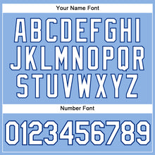 Загрузить изображение в средство просмотра галереи, Custom Light Blue White Pinstripe Royal Authentic Baseball Jersey