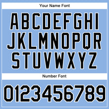 Загрузить изображение в средство просмотра галереи, Custom Light Blue White Pinstripe Black Authentic Baseball Jersey