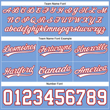 Laden Sie das Bild in den Galerie-Viewer, Custom Light Blue White-Red Authentic Basketball Shorts