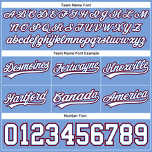 Laden Sie das Bild in den Galerie-Viewer, Custom Light Blue White Royal-Red Authentic Basketball Shorts