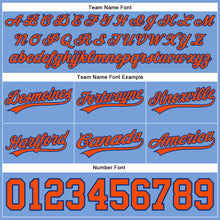 Laden Sie das Bild in den Galerie-Viewer, Custom Light Blue Orange-Royal Authentic Basketball Shorts