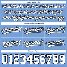 Laden Sie das Bild in den Galerie-Viewer, Custom Light Blue White-Black Authentic Basketball Shorts