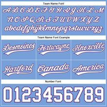 Laden Sie das Bild in den Galerie-Viewer, Custom Light Blue White-Purple Authentic Basketball Shorts