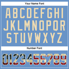 Загрузить изображение в средство просмотра галереи, Custom Light Blue Vintage USA Flag-City Cream Performance T-Shirt