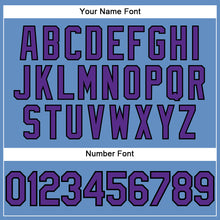 Load image into Gallery viewer, Custom Light Blue Purple-Black Performance T-Shirt
