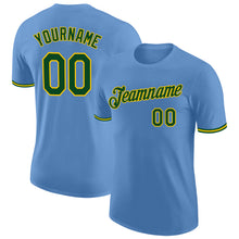 Загрузить изображение в средство просмотра галереи, Custom Light Blue Green-Yellow Performance T-Shirt