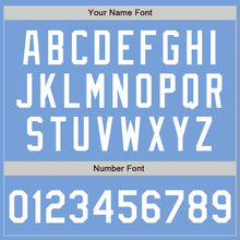 Загрузить изображение в средство просмотра галереи, Custom Light Blue White Authentic Baseball Jersey