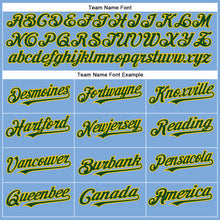 Charger l'image dans la galerie, Custom Light Blue Green-Yellow Authentic Baseball Jersey