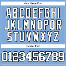 Загрузить изображение в средство просмотра галереи, Custom Light Blue White-Black Authentic Baseball Jersey