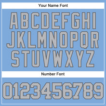 Charger l'image dans la galerie, Custom Light Blue Gray-Steel Gray Authentic Baseball Jersey