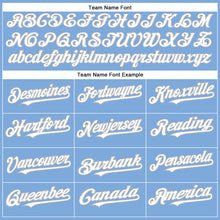 Charger l'image dans la galerie, Custom Light Blue White-Gray Authentic Baseball Jersey