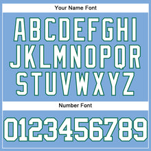 Charger l'image dans la galerie, Custom Light Blue White-Kelly Green Authentic Baseball Jersey