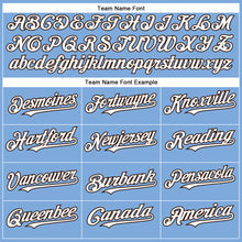 Charger l'image dans la galerie, Custom Light Blue White-Brown Authentic Baseball Jersey