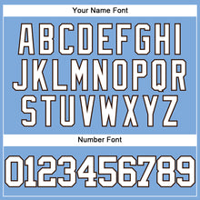 Charger l'image dans la galerie, Custom Light Blue White-Brown Authentic Baseball Jersey