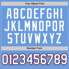 Charger l'image dans la galerie, Custom Light Blue Royal-Red Authentic Throwback Baseball Jersey