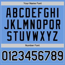 Charger l'image dans la galerie, Custom Light Blue Black-White Authentic Throwback Baseball Jersey