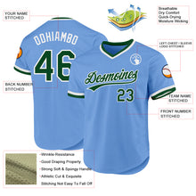 Charger l'image dans la galerie, Custom Light Blue Green-White Authentic Throwback Baseball Jersey