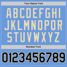 Charger l'image dans la galerie, Custom Light Blue Black-Cream Authentic Throwback Baseball Jersey