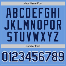 Charger l'image dans la galerie, Custom Light Blue Navy-White Authentic Throwback Baseball Jersey