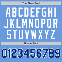 Charger l'image dans la galerie, Custom Light Blue Royal-White Authentic Throwback Baseball Jersey