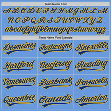Charger l'image dans la galerie, Custom Light Blue Royal-Gold Authentic Throwback Baseball Jersey
