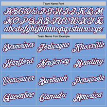 Загрузить изображение в средство просмотра галереи, Custom Light Blue Royal-Red Authentic Throwback Basketball Jersey