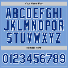 Загрузить изображение в средство просмотра галереи, Custom Light Blue Royal-White Authentic Throwback Basketball Jersey