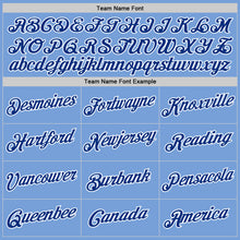 Загрузить изображение в средство просмотра галереи, Custom Light Blue Royal-White Authentic Throwback Basketball Jersey