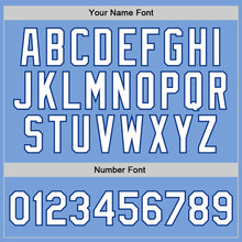 Загрузить изображение в средство просмотра галереи, Custom Light Blue White-Royal Authentic Throwback Basketball Jersey