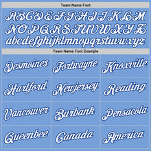 Загрузить изображение в средство просмотра галереи, Custom Light Blue White-Royal Authentic Throwback Basketball Jersey