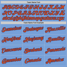 Загрузить изображение в средство просмотра галереи, Custom Light Blue Orange-Royal Authentic Throwback Basketball Jersey