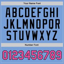 Загрузить изображение в средство просмотра галереи, Custom Light Blue Pink-Black Authentic Throwback Basketball Jersey