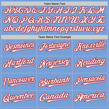 Charger l'image dans la galerie, Custom Light Blue Red-Black Authentic Baseball Jersey