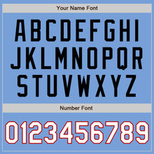 Charger l'image dans la galerie, Custom Light Blue Red-Black Authentic Baseball Jersey