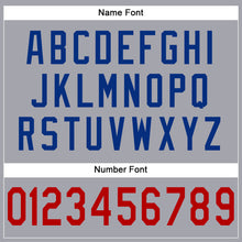 Load image into Gallery viewer, Custom Light Gray Red-Royal Mesh Authentic Football Jersey