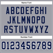 Charger l'image dans la galerie, Custom Light Gray Navy-White Mesh Authentic Football Jersey